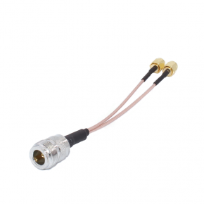 Split-Cord-Adapter für 4G-Router: Doppel-SMA-Stecker auf N-Buchse